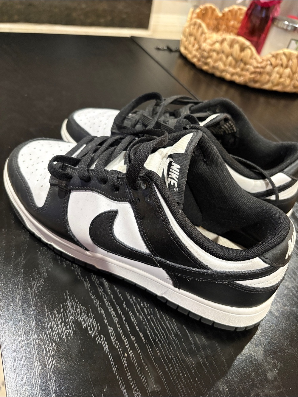 Nike Panda Dunks Black and White  Low-Top Sneakers